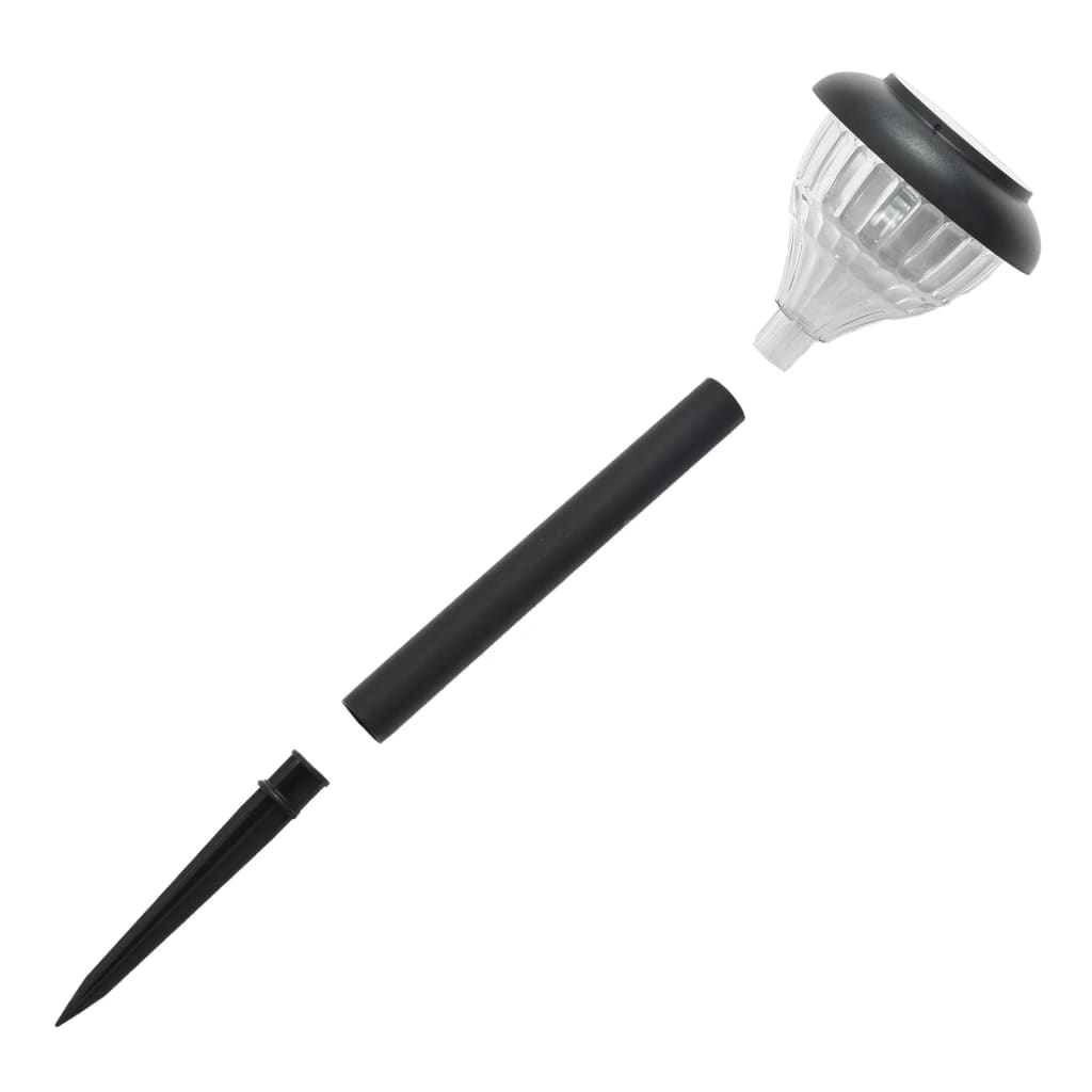 vidaXL Lămpi solare alei cu țăruși de pământ 4 buc., alb cald și RGB