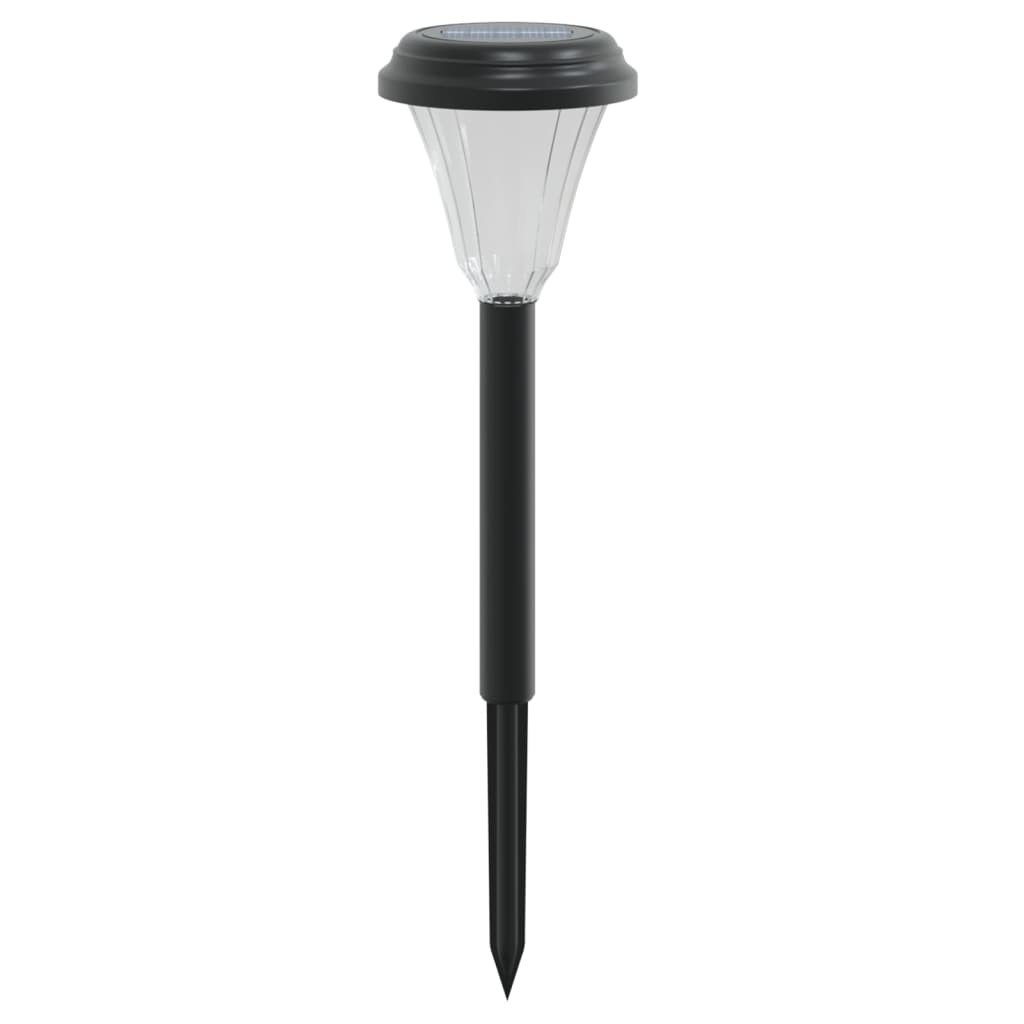 vidaXL Lămpi solare alei cu țăruși de pământ 12 buc., alb