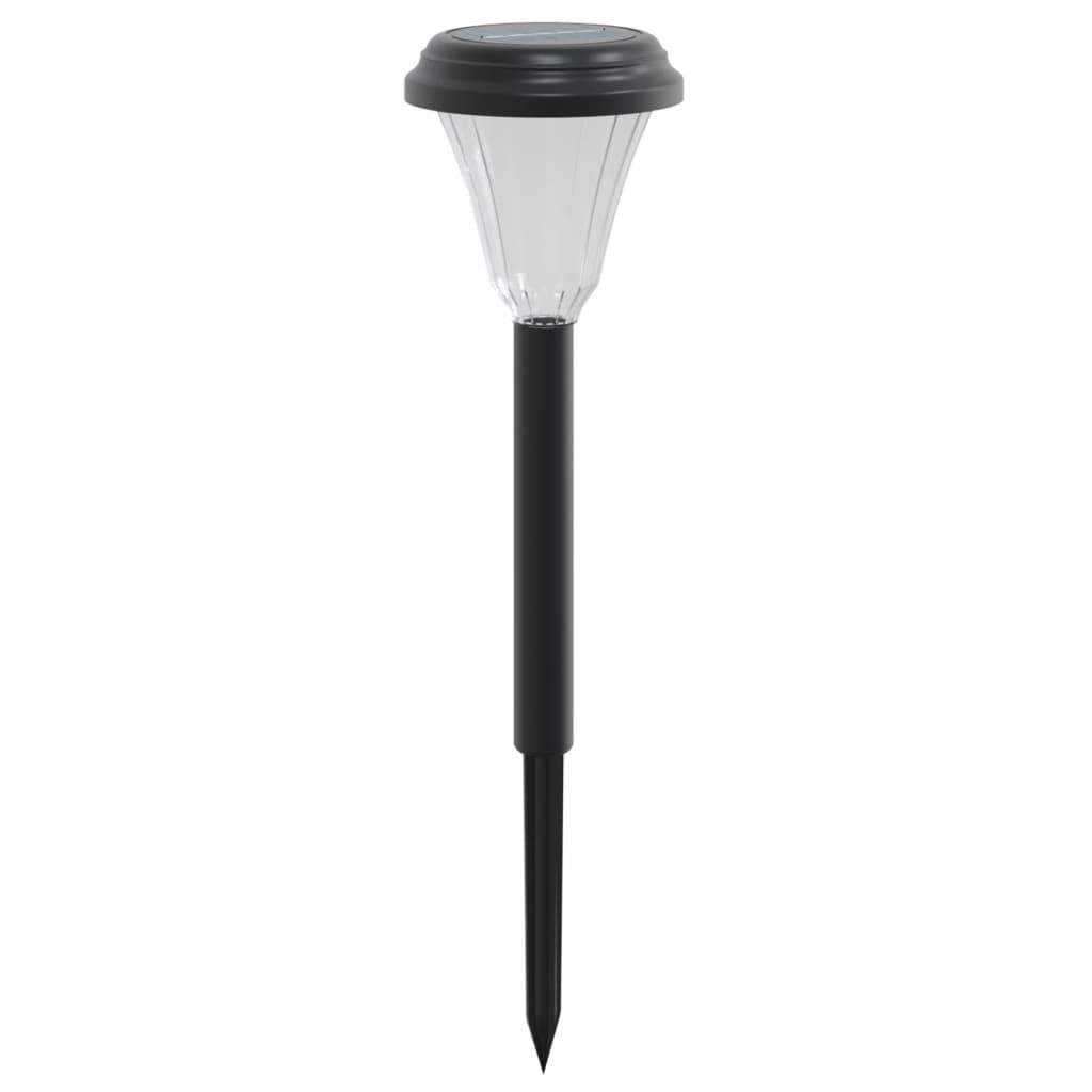 vidaXL Lămpi solare alei cu țăruși de pământ 12 buc., alb