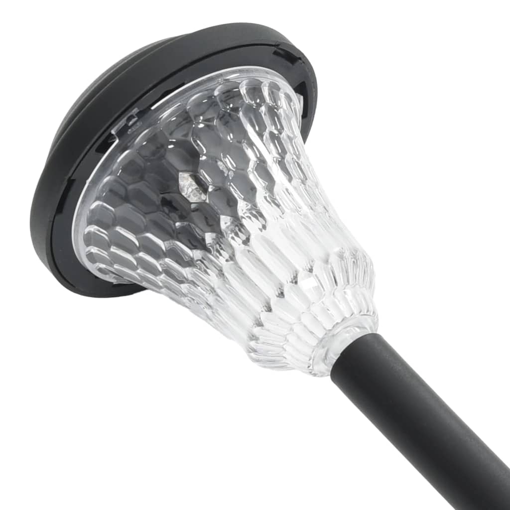 vidaXL Lămpi solare alei cu țăruși de pământ 12 buc., alb