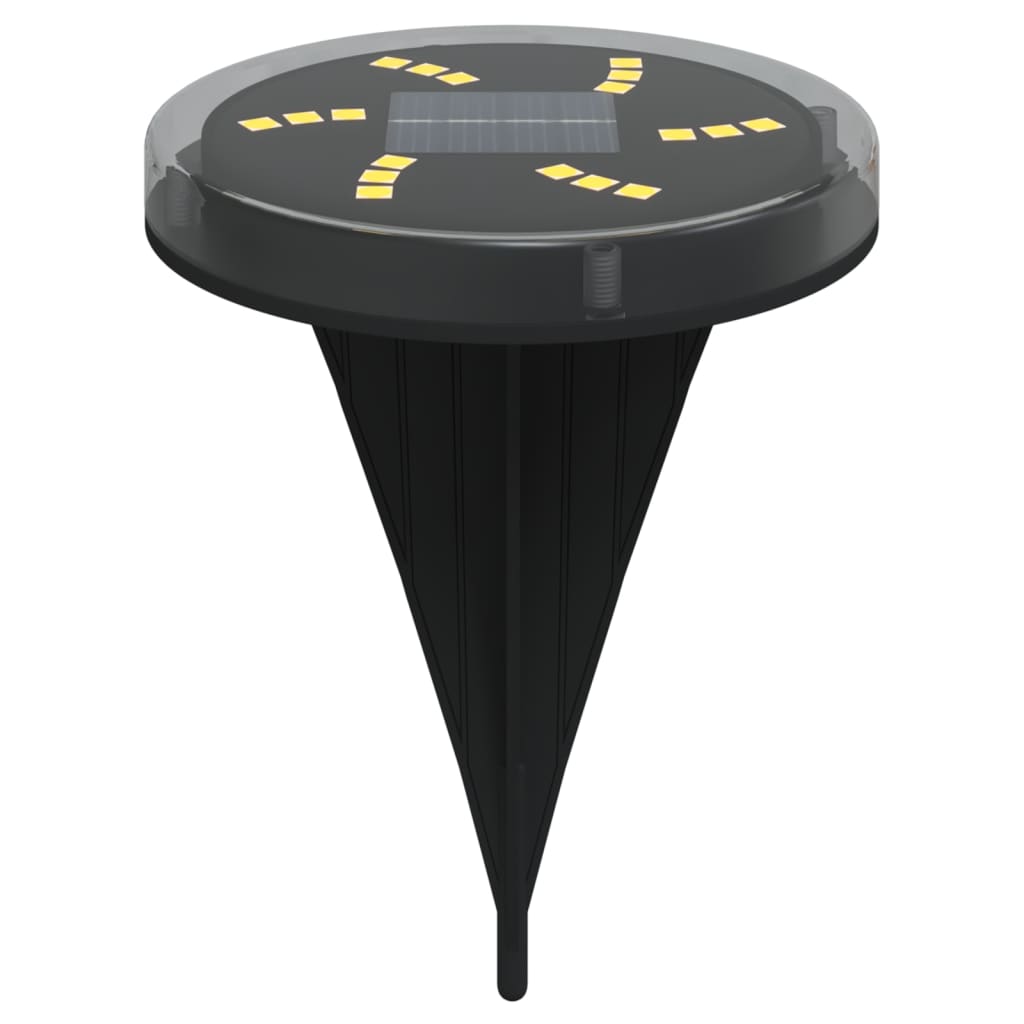 vidaXL Lămpi solare cu țăruși de sol pentru exterior, 4 buc. alb cald