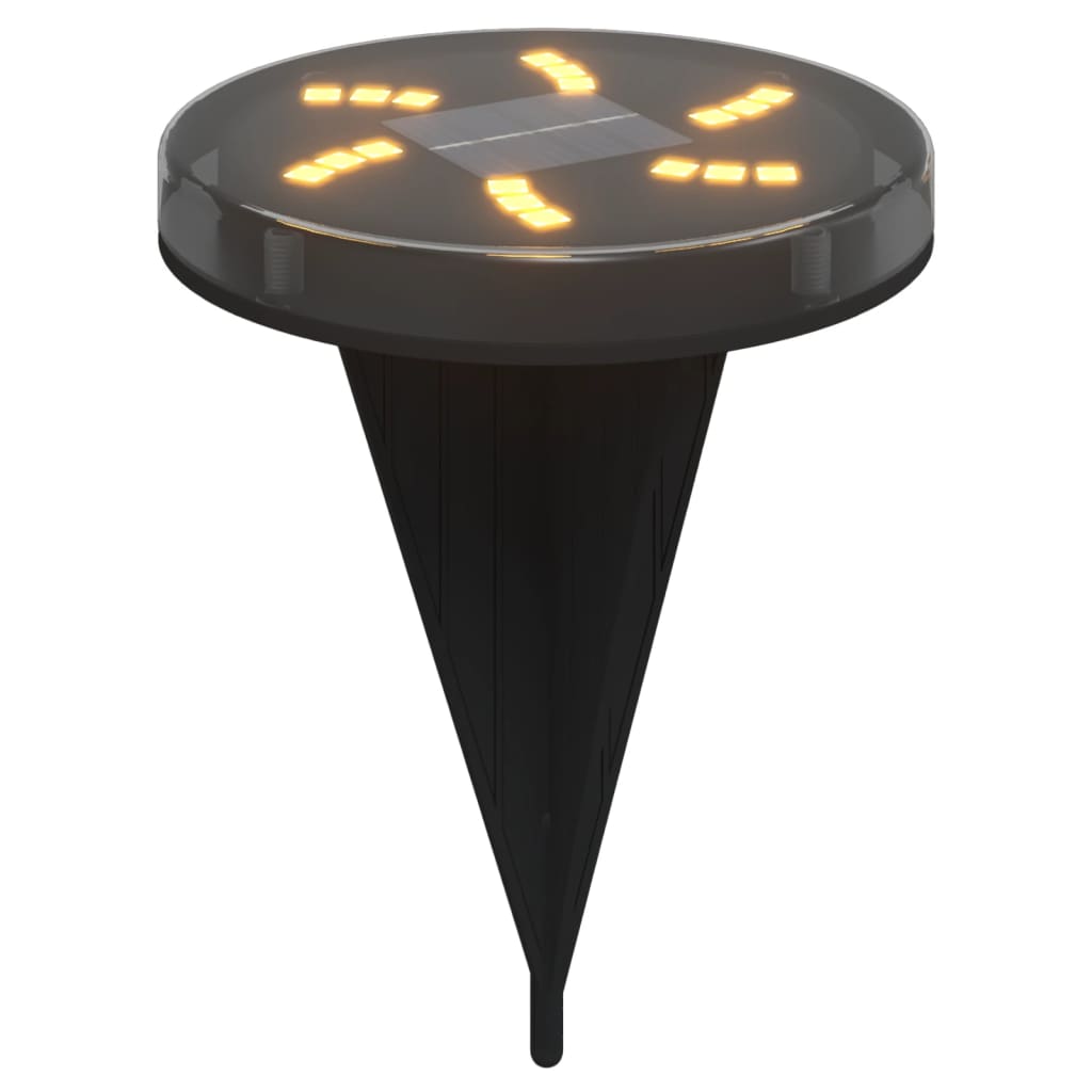 vidaXL Lămpi solare cu țăruși de sol pentru exterior, 12 buc. alb cald