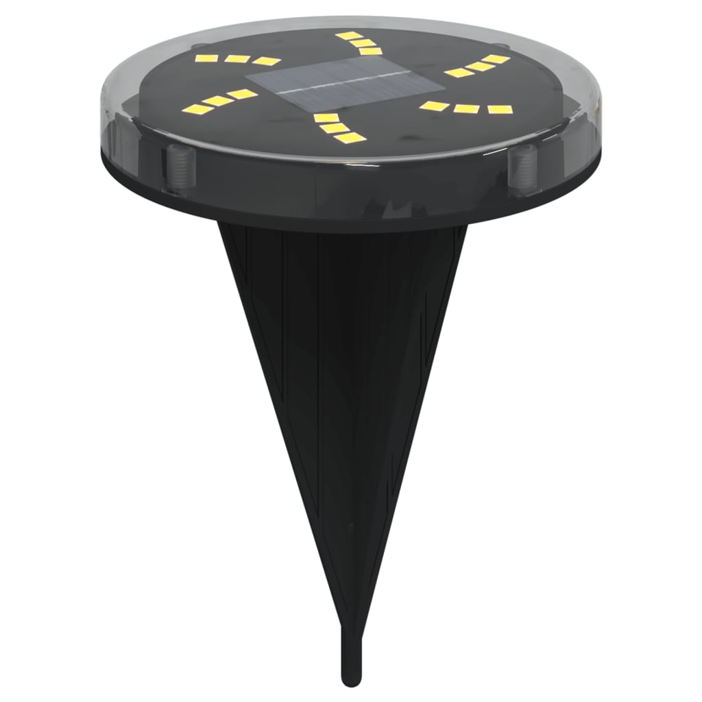 vidaXL Lămpi solare cu țăruși de sol pentru exterior, 12 buc. alb cald