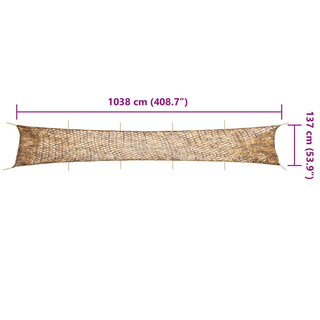 vidaXL Plasă de camuflaj cu geantă de depozitare, nisipiu, 1038x137 cm vidaXL Plasă de camuflaj cu geantă de depozitare, nisipiu, 1038x137 cm