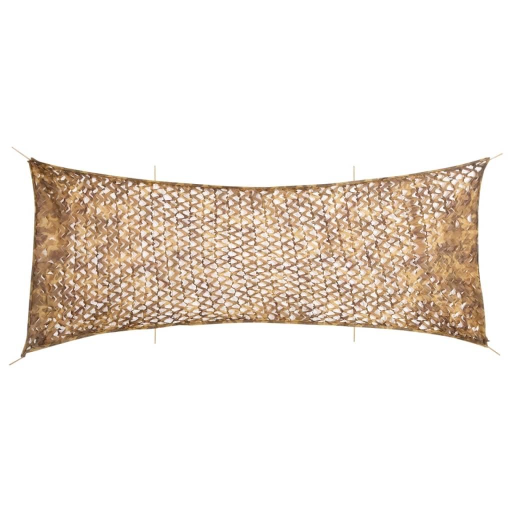 vidaXL Plasă de camuflaj cu geantă de depozitare, nisipiu, 721x294 cm
