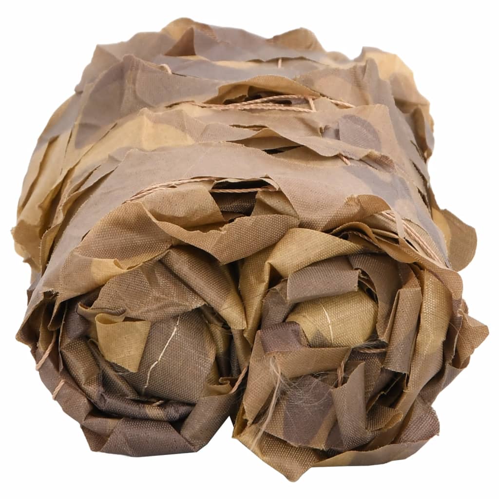 vidaXL Plasă de camuflaj cu geantă de depozitare, nisipiu, 600x414 cm vidaXL Plasă de camuflaj cu geantă de depozitare, nisipiu, 600x414 cm