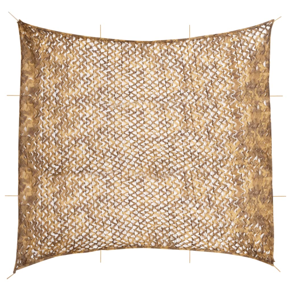 vidaXL Plasă de camuflaj cu geantă de depozitare, nisipiu, 614x581 cm vidaXL Plasă de camuflaj cu geantă de depozitare, nisipiu, 614x581 cm