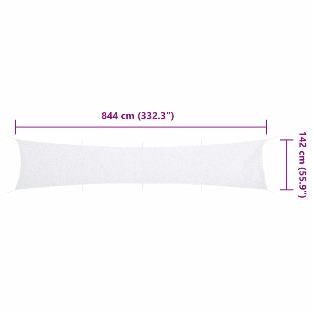 vidaXL Plasă de camuflaj cu geantă de depozitare, alb, 844x142 cm vidaXL Plasă de camuflaj cu geantă de depozitare, alb, 844x142 cm