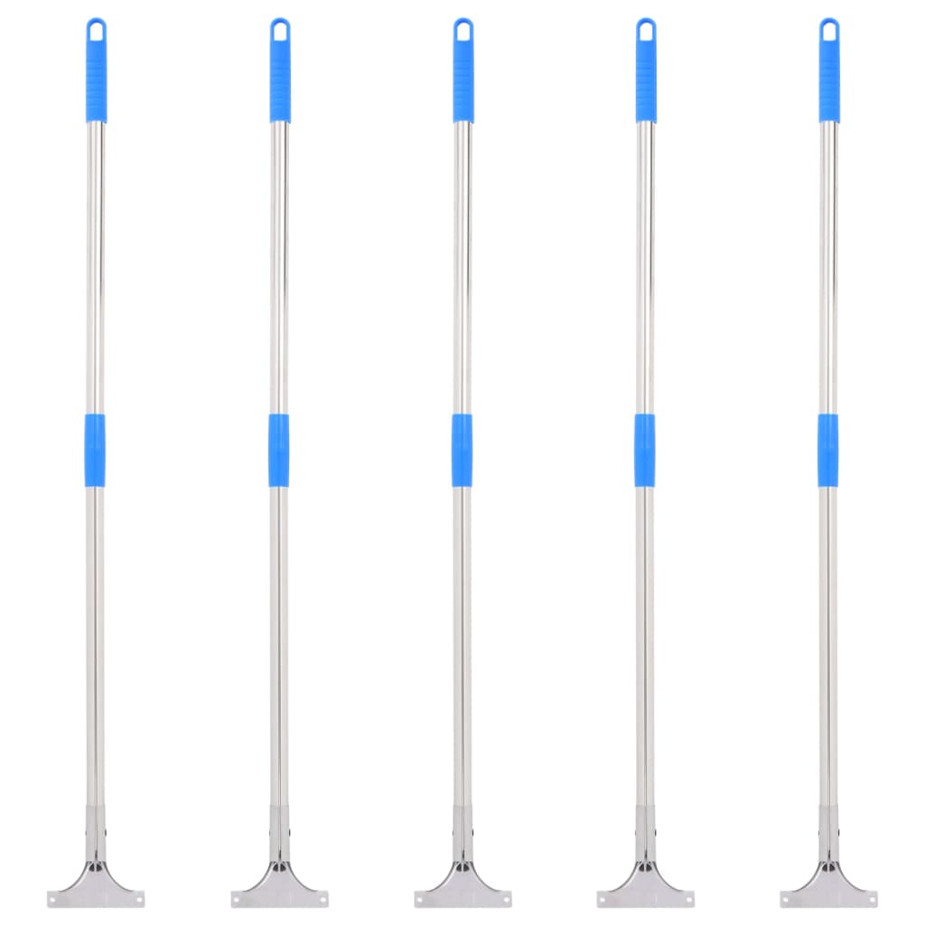 vidaXL Mânere pentru racletă de podea 5 buc. 119,5 cm oțel și plastic vidaXL Mânere pentru racletă de podea 5 buc. 119,5 cm oțel și plastic