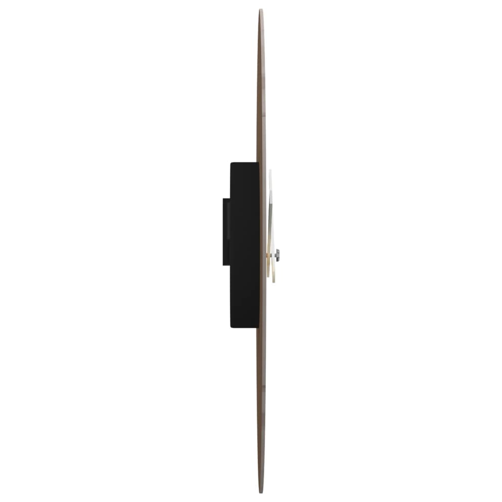 vidaXL Ceas de perete galben și negru, Ø30 cm, lemn prelucrat vidaXL Ceas de perete galben și negru, Ø30 cm, lemn prelucrat