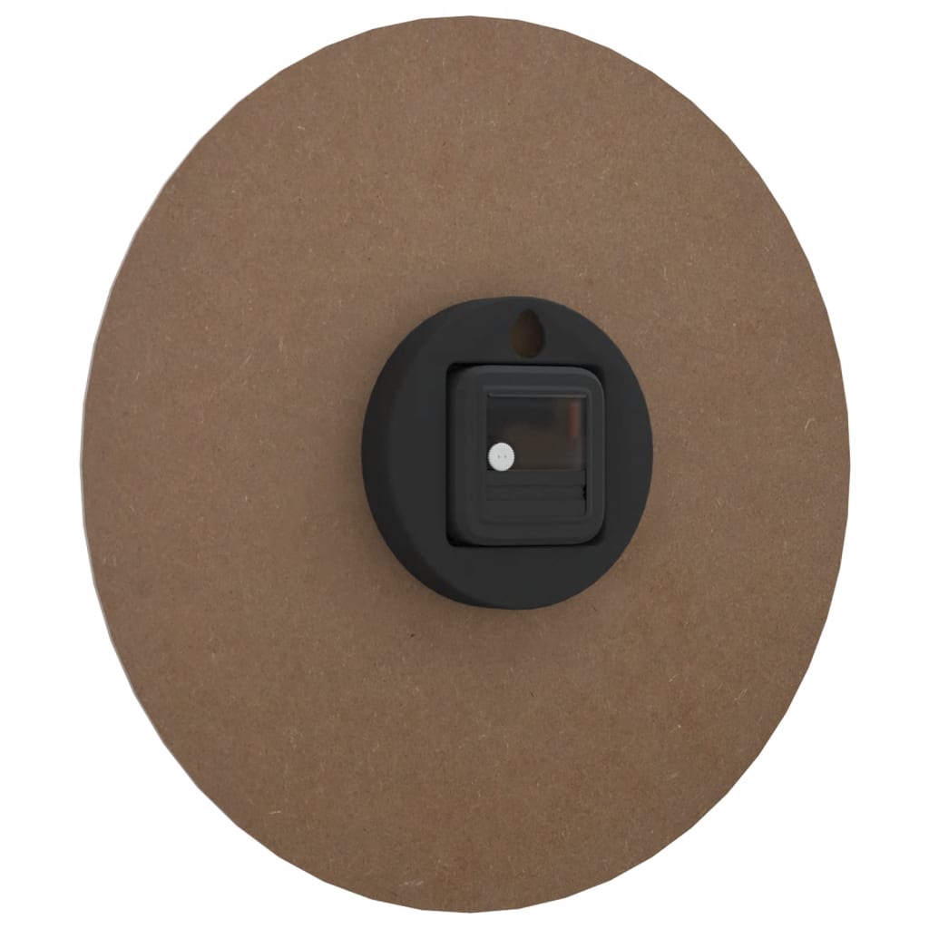 vidaXL Ceas de perete galben și negru, Ø30 cm, lemn prelucrat vidaXL Ceas de perete galben și negru, Ø30 cm, lemn prelucrat