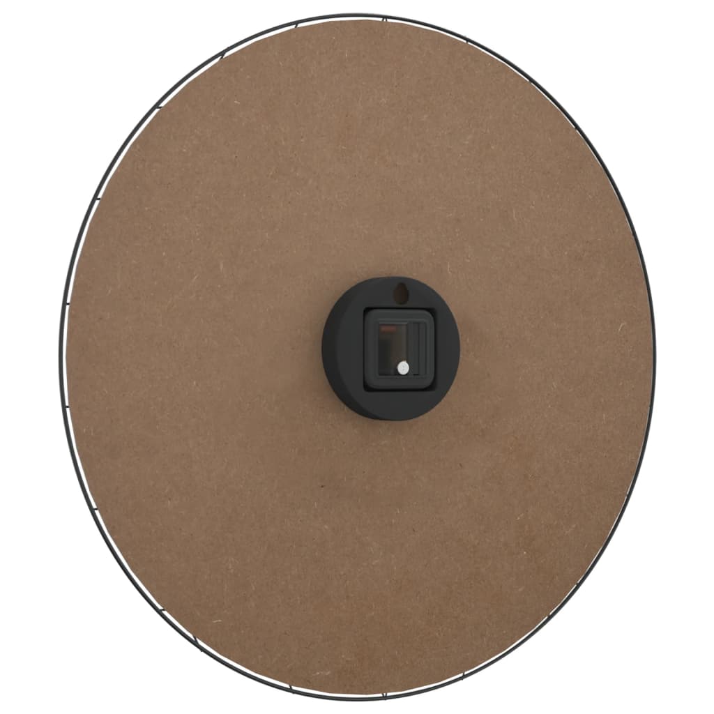 vidaXL Ceas de perete galben și negru, Ø50 cm, lemn prelucrat vidaXL Ceas de perete galben și negru, Ø50 cm, lemn prelucrat