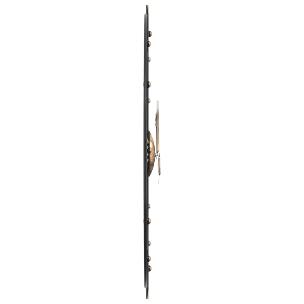 vidaXL Ceas de perete, negru, Ø60 cm, fier vidaXL Ceas de perete, negru, Ø60 cm, fier