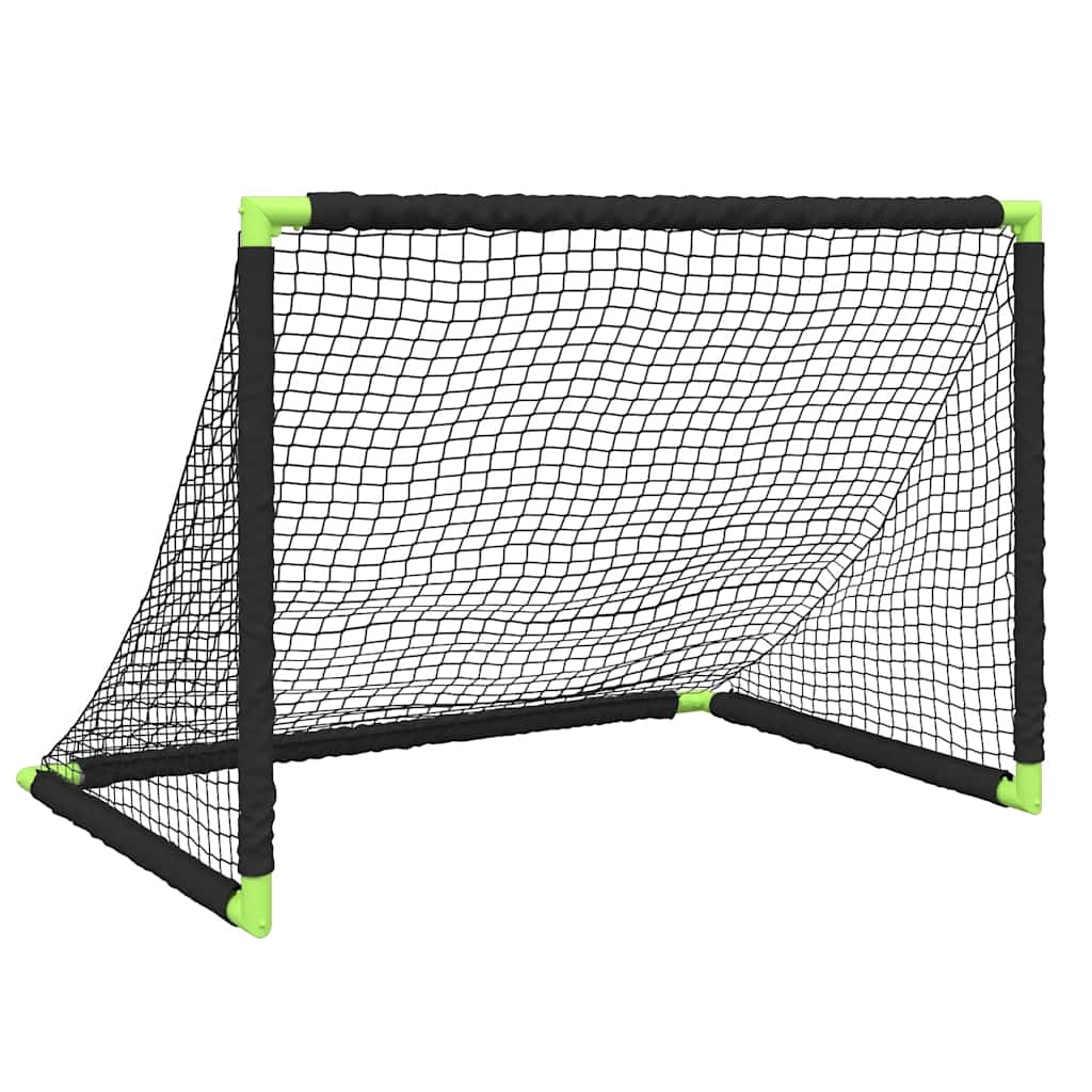 vidaXL Poartă de fotbal pentru copii, pliabilă, negru, 90x64x64 cm vidaXL Poartă de fotbal pentru copii, pliabilă, negru, 90x64x64 cm