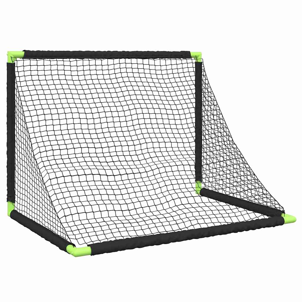 vidaXL Poartă de fotbal pentru copii, pliabilă, negru, 90x64x64 cm vidaXL Poartă de fotbal pentru copii, pliabilă, negru, 90x64x64 cm