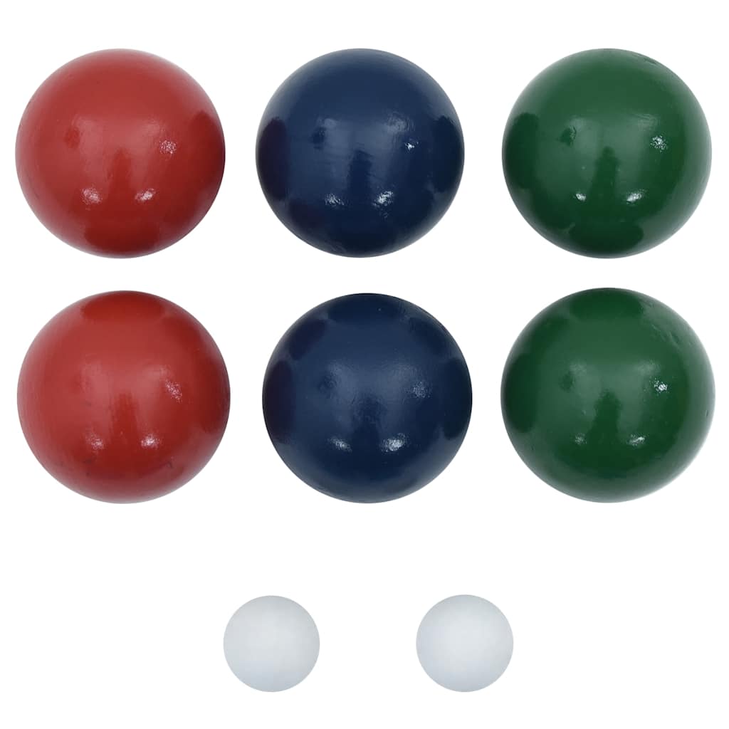vidaXL Set mingi de bocce 8 piese geantă de transport lemn masiv pin vidaXL Set mingi de bocce 8 piese geantă de transport lemn masiv pin
