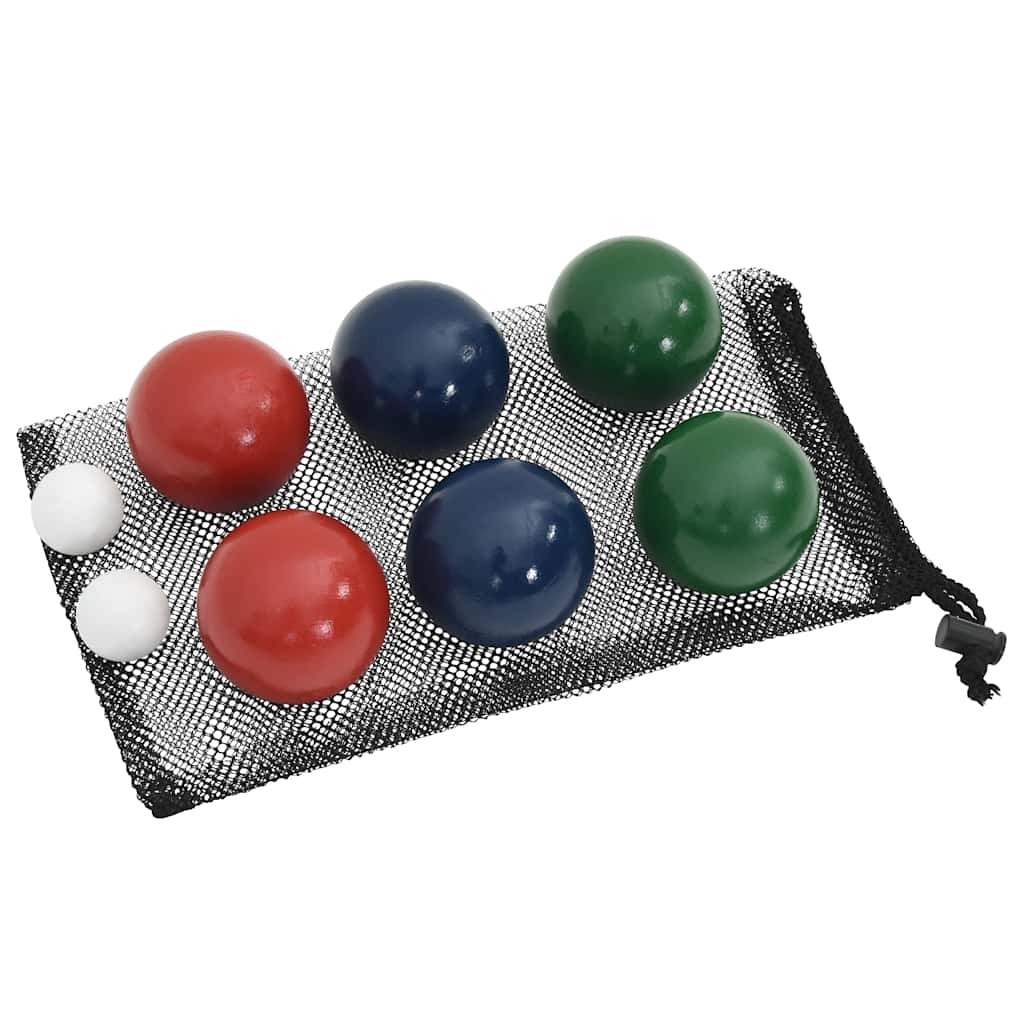 vidaXL Set mingi de bocce 8 piese geantă de transport lemn masiv pin vidaXL Set mingi de bocce 8 piese geantă de transport lemn masiv pin