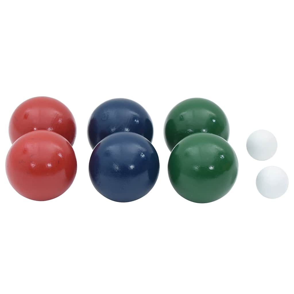 vidaXL Set mingi de bocce 8 piese geantă de transport lemn masiv pin vidaXL Set mingi de bocce 8 piese geantă de transport lemn masiv pin