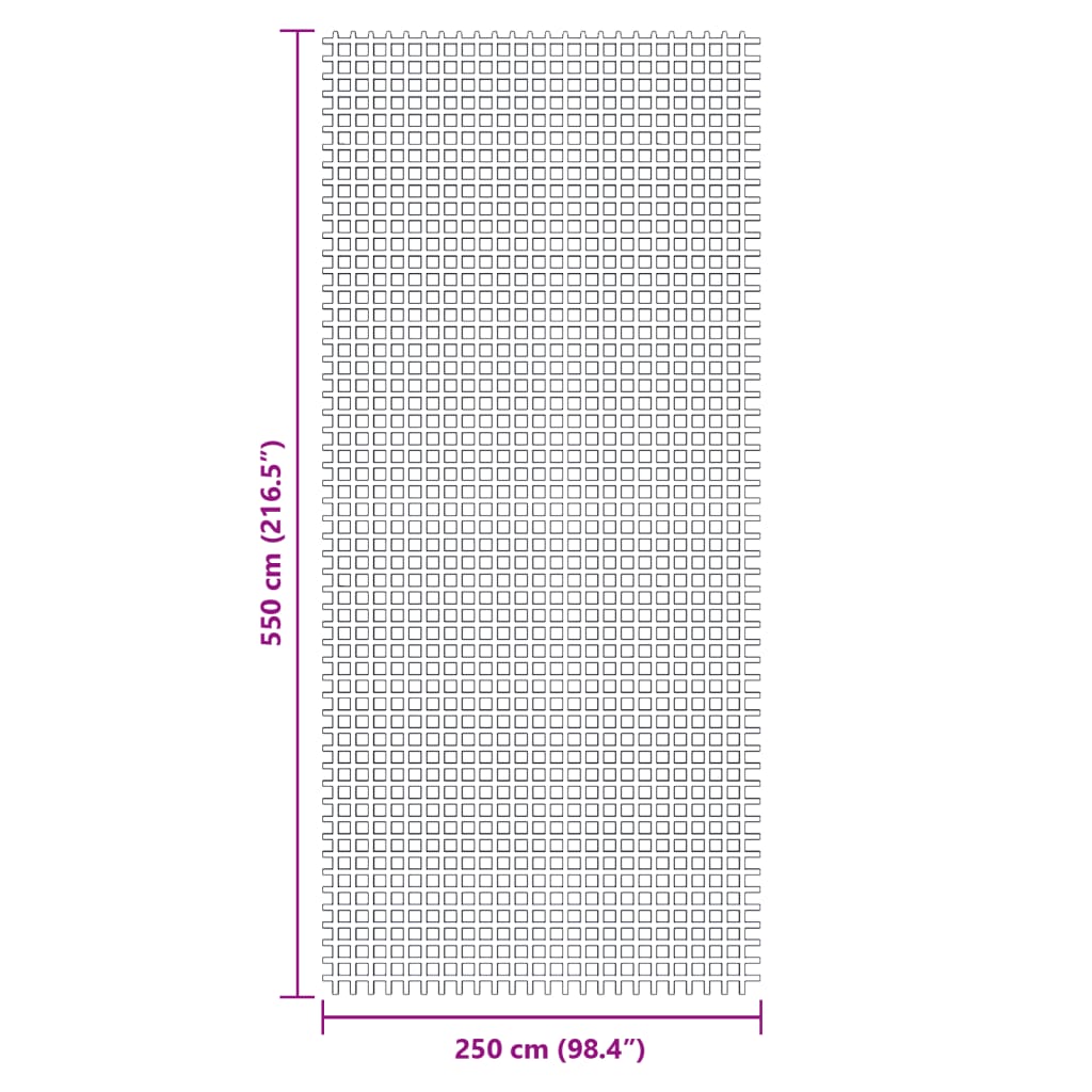 vidaXL Covor pentru cort, antracit, 5,5x2,5 m