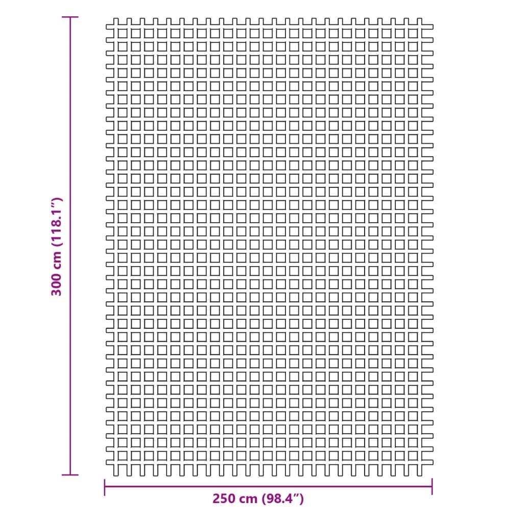 vidaXL Covor pentru cort, albastru, 3x2,5 m