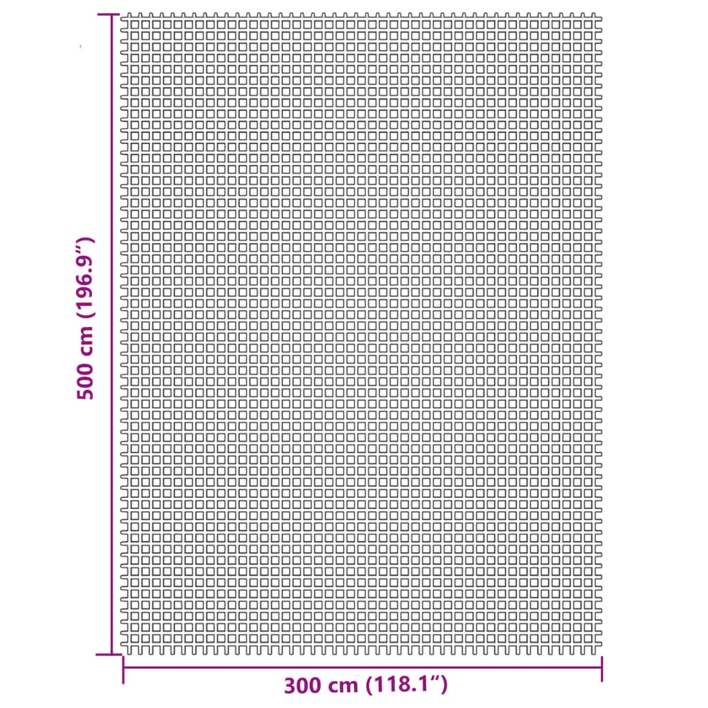 vidaXL Covor pentru cort, gri deschis, 5x3 m
