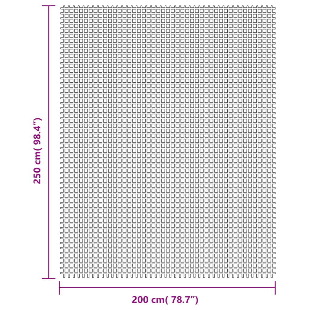 vidaXL Covor pentru cort, crem, 2,5x2 m