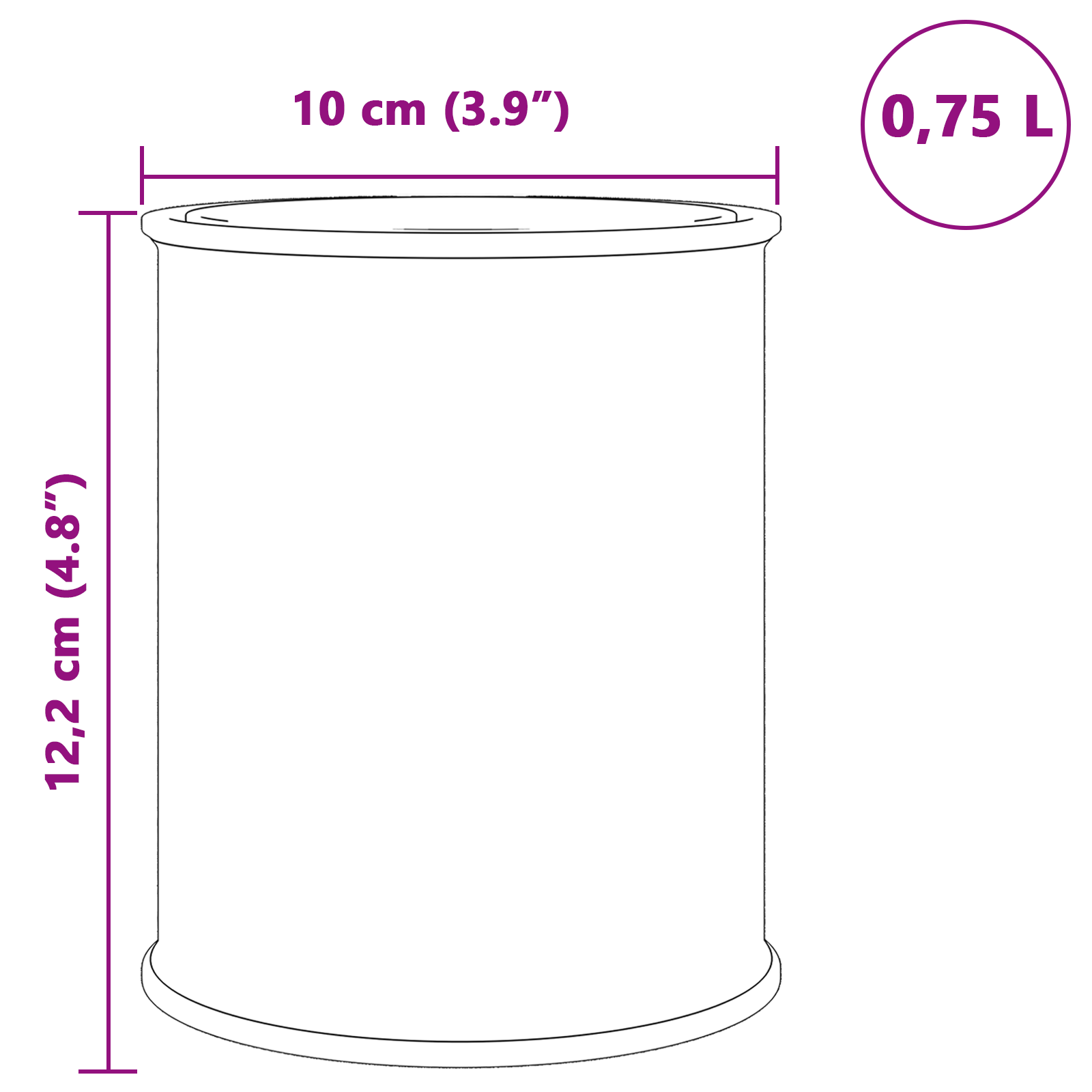 vidaXL Vopsea pentru mobilă Alb 10 x 10 x 12 cm Print pe perete