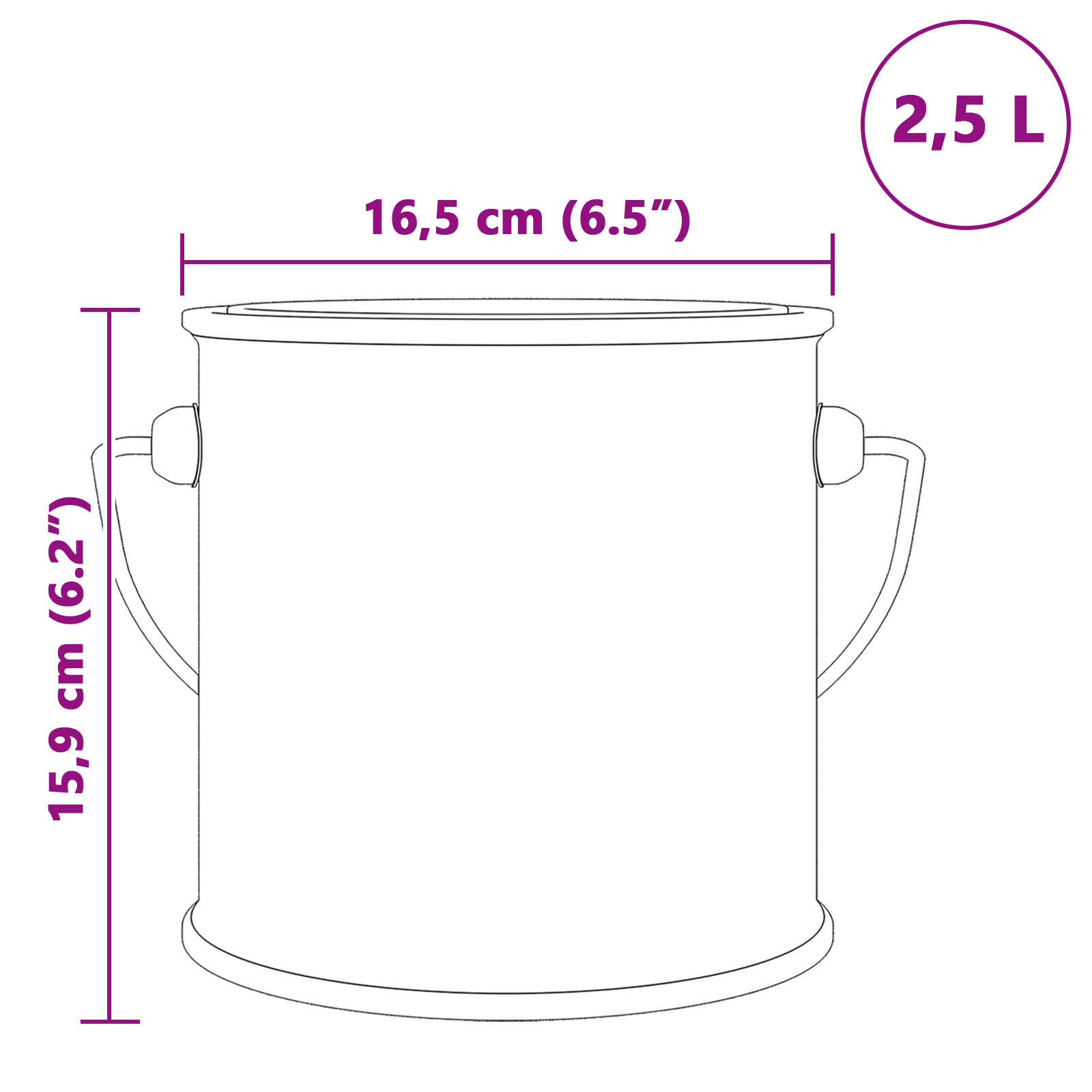 vidaXL Vopsea pentru lemn Negru 16,5 x 16,5 x 16 cm Print pe perete