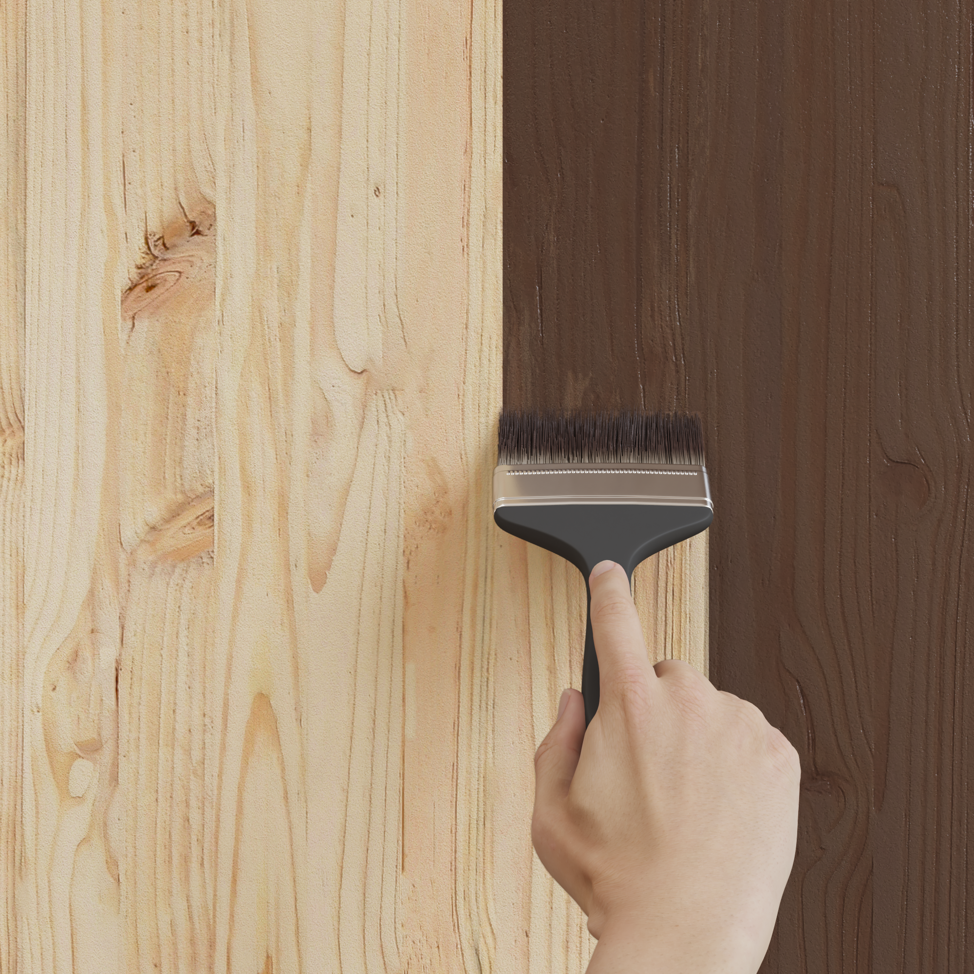 vidaXL Vopsea pentru lemn Maro 16,5 x 16,5 x 16 cm Print pe perete