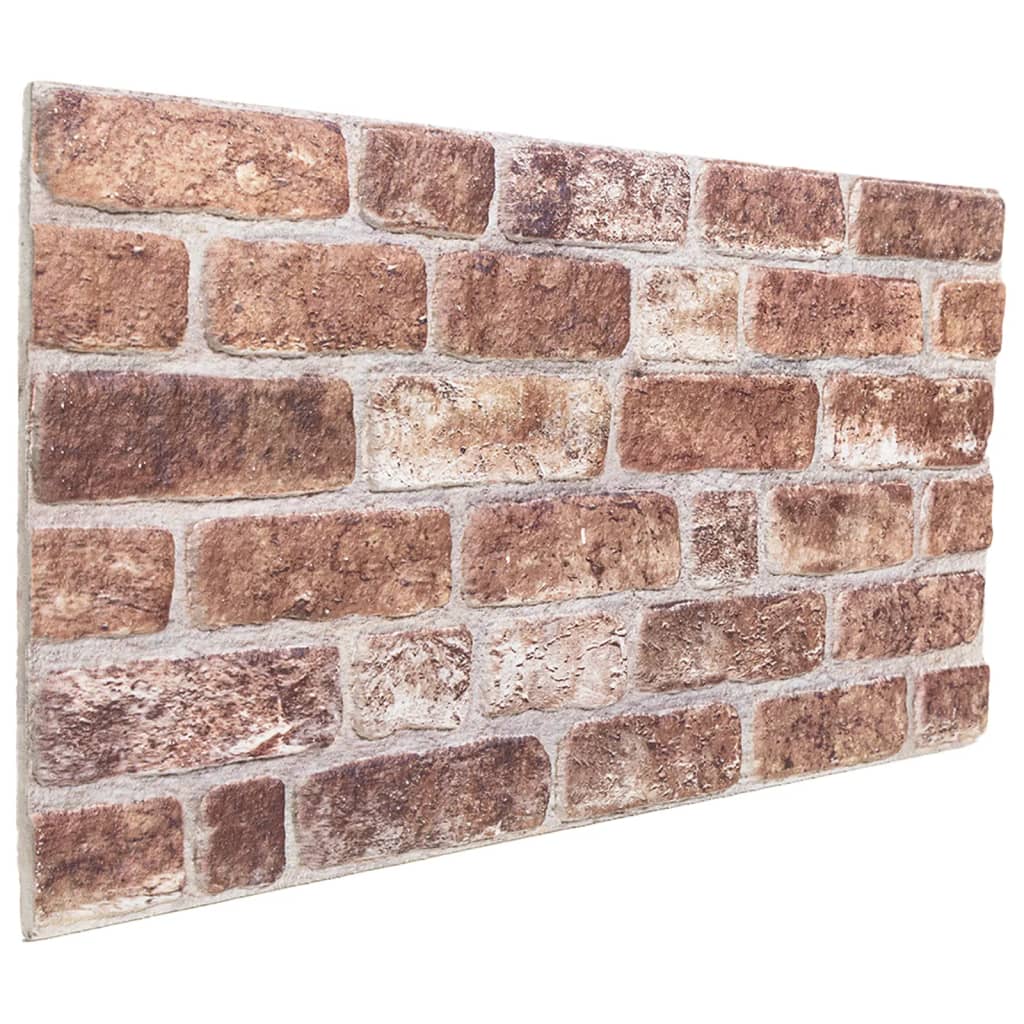 vidaXL Panouri de perete 3D, 10 buc., maro, 100x50 cm, EPS vidaXL Panouri de perete 3D, 10 buc., maro, 100x50 cm, EPS