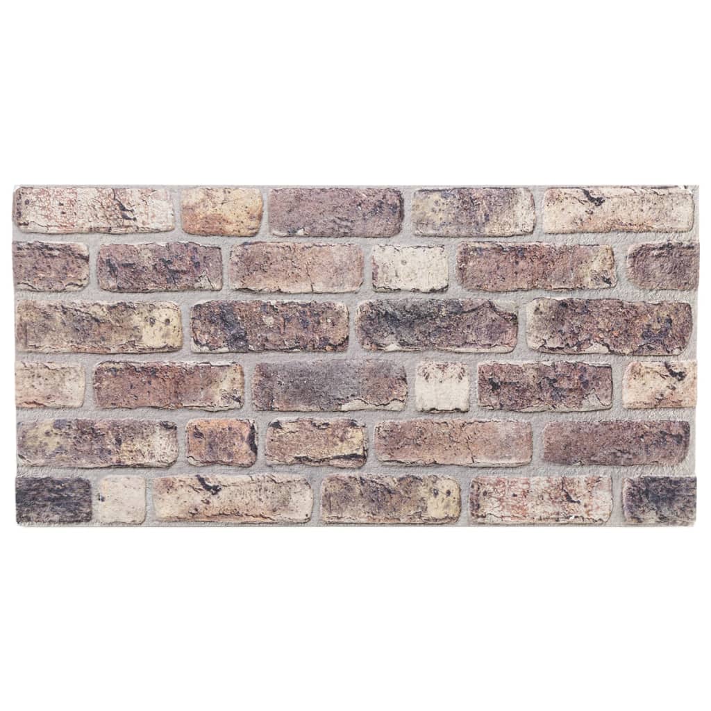 vidaXL Panouri de perete 3D, 10 buc., maro închis, 100x50 cm, EPS vidaXL Panouri de perete 3D, 10 buc., maro închis, 100x50 cm, EPS