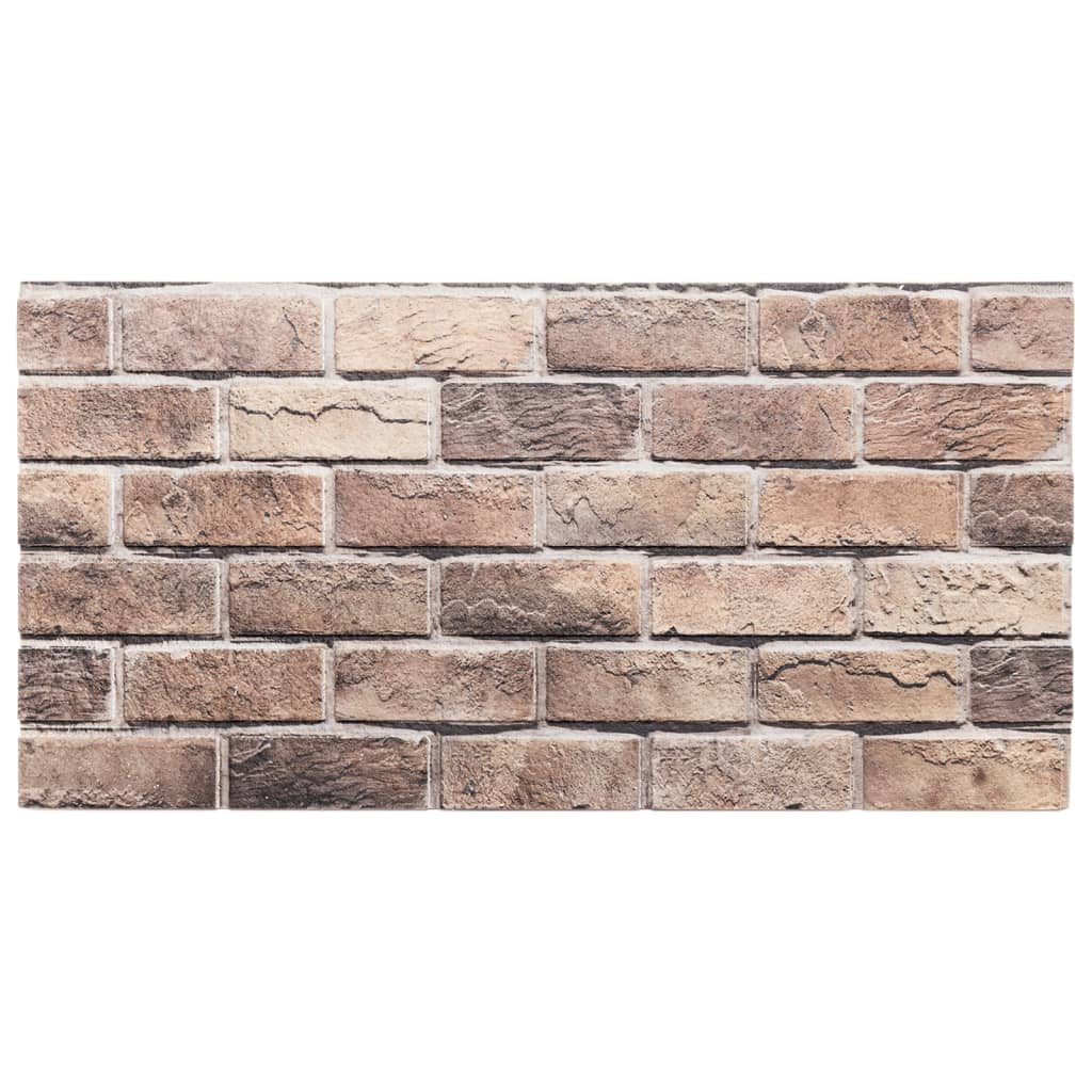vidaXL Panouri de perete 3D, 10 buc., maro, 100x50 cm, EPS vidaXL Panouri de perete 3D, 10 buc., maro, 100x50 cm, EPS