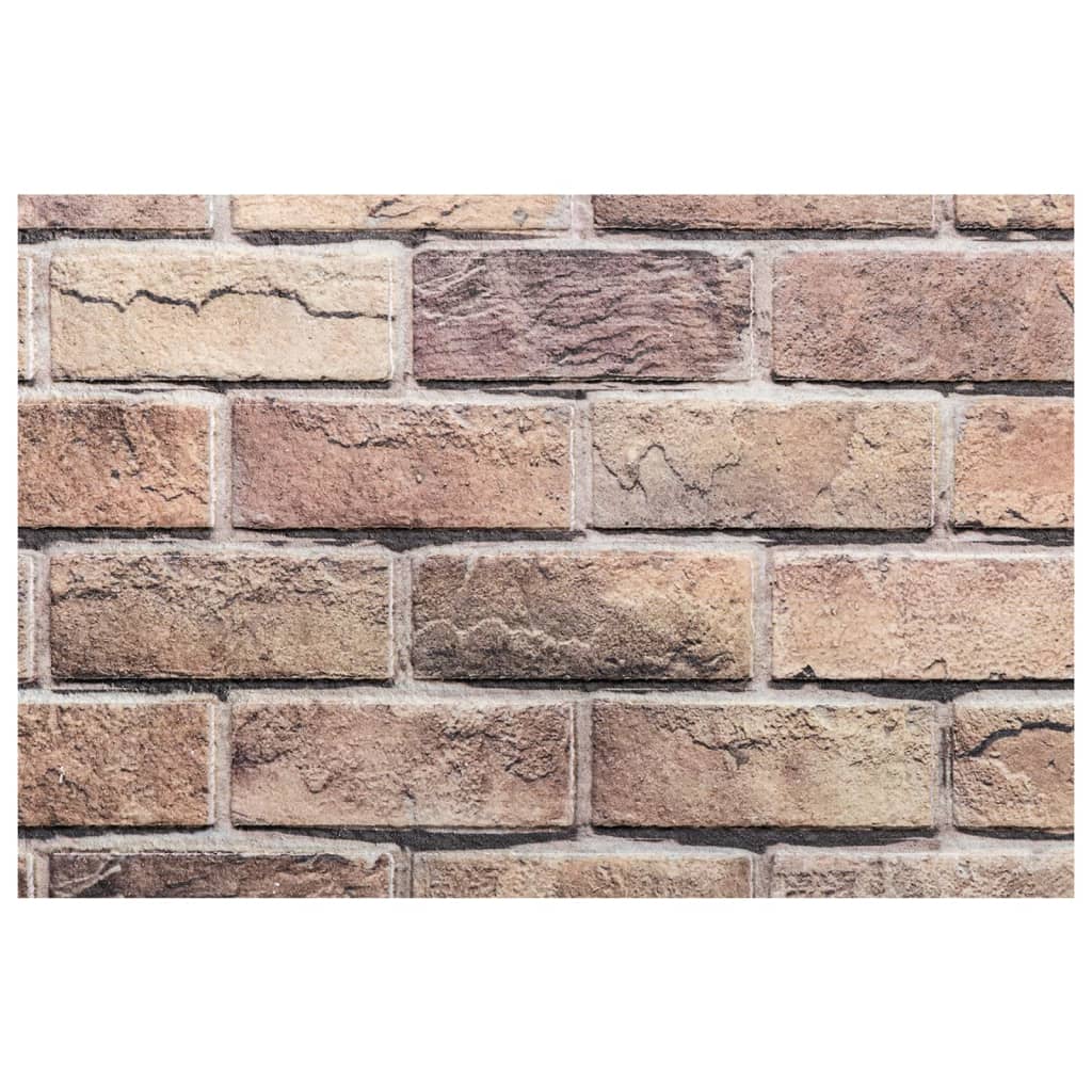 vidaXL Panouri de perete 3D, 10 buc., maro, 100x50 cm, EPS vidaXL Panouri de perete 3D, 10 buc., maro, 100x50 cm, EPS