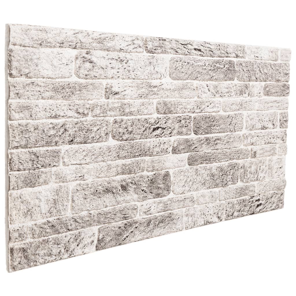 vidaXL Panouri de perete 3D, 10 buc., gri deschis, 100x50 cm, EPS vidaXL Panouri de perete 3D, 10 buc., gri deschis, 100x50 cm, EPS