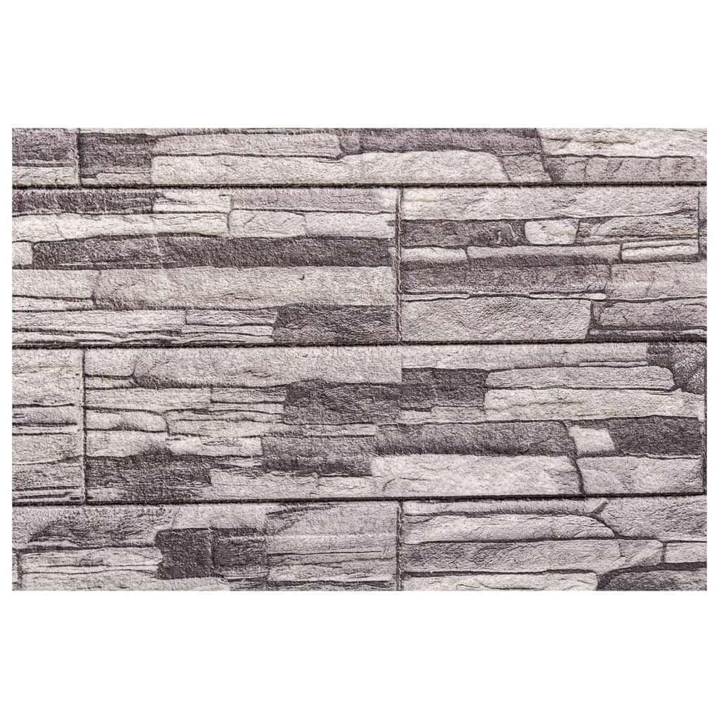 vidaXL Panouri de perete 3D, 10 buc., gri deschis, 100x50 cm, EPS