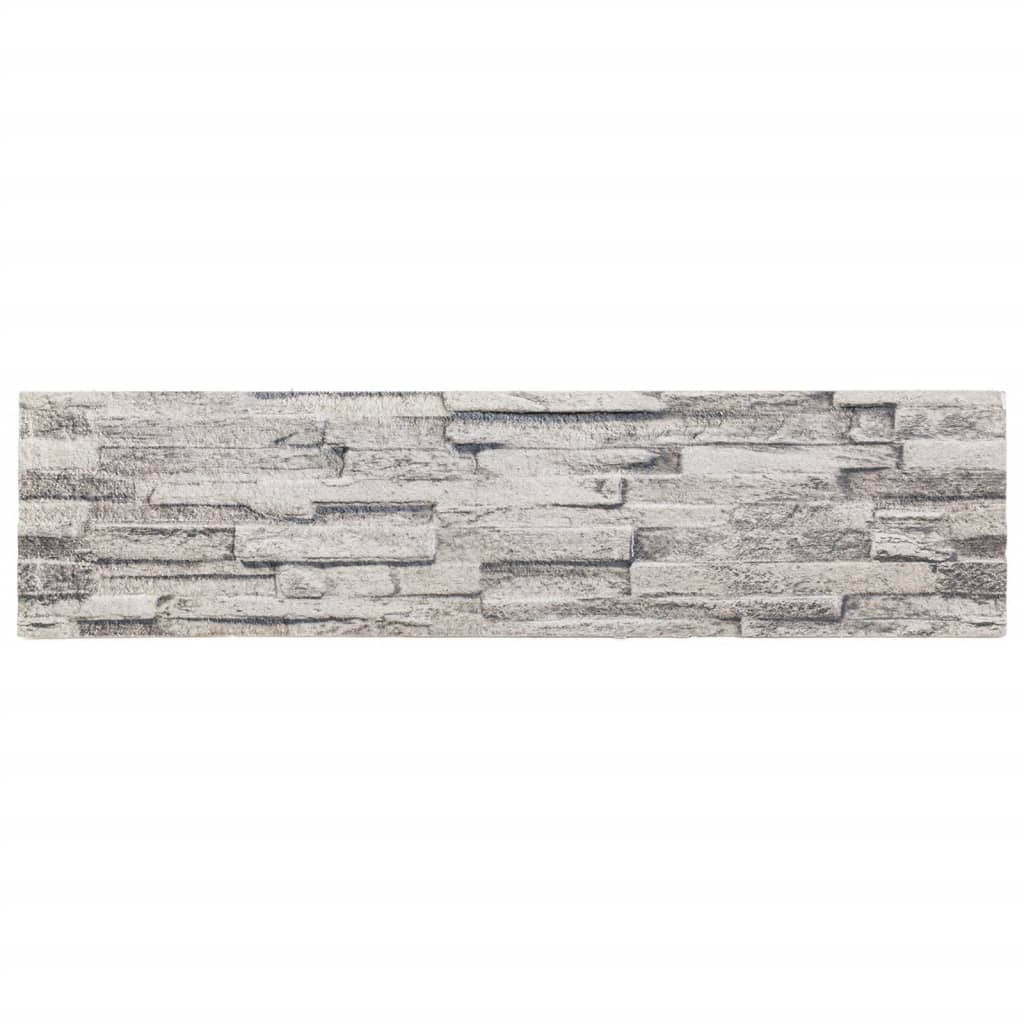 vidaXL Panouri de perete 3D, 14 buc., gri deschis, 100x25 cm, EPS