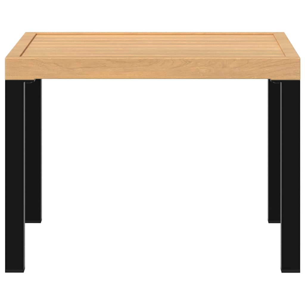 vidaXL Masă cafea grădină negru 55x55x39,5cm oțel vopsit electrostatic