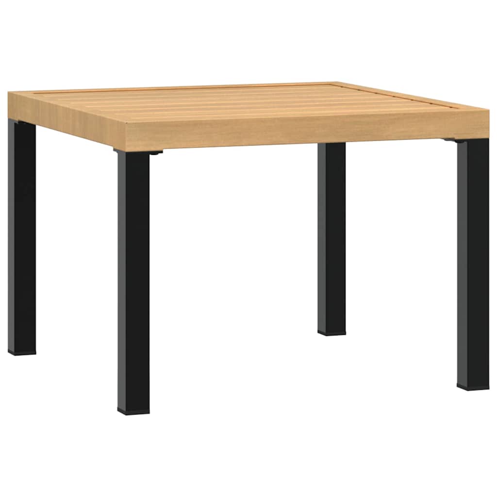 vidaXL Masă cafea grădină negru 55x55x39,5cm oțel vopsit electrostatic
