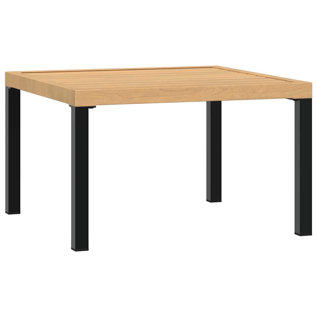 vidaXL Măsuță de cafea de grădină, negru, 65x65x40 cm, aluminiu vidaXL Măsuță de cafea de grădină, negru, 65x65x40 cm, aluminiu