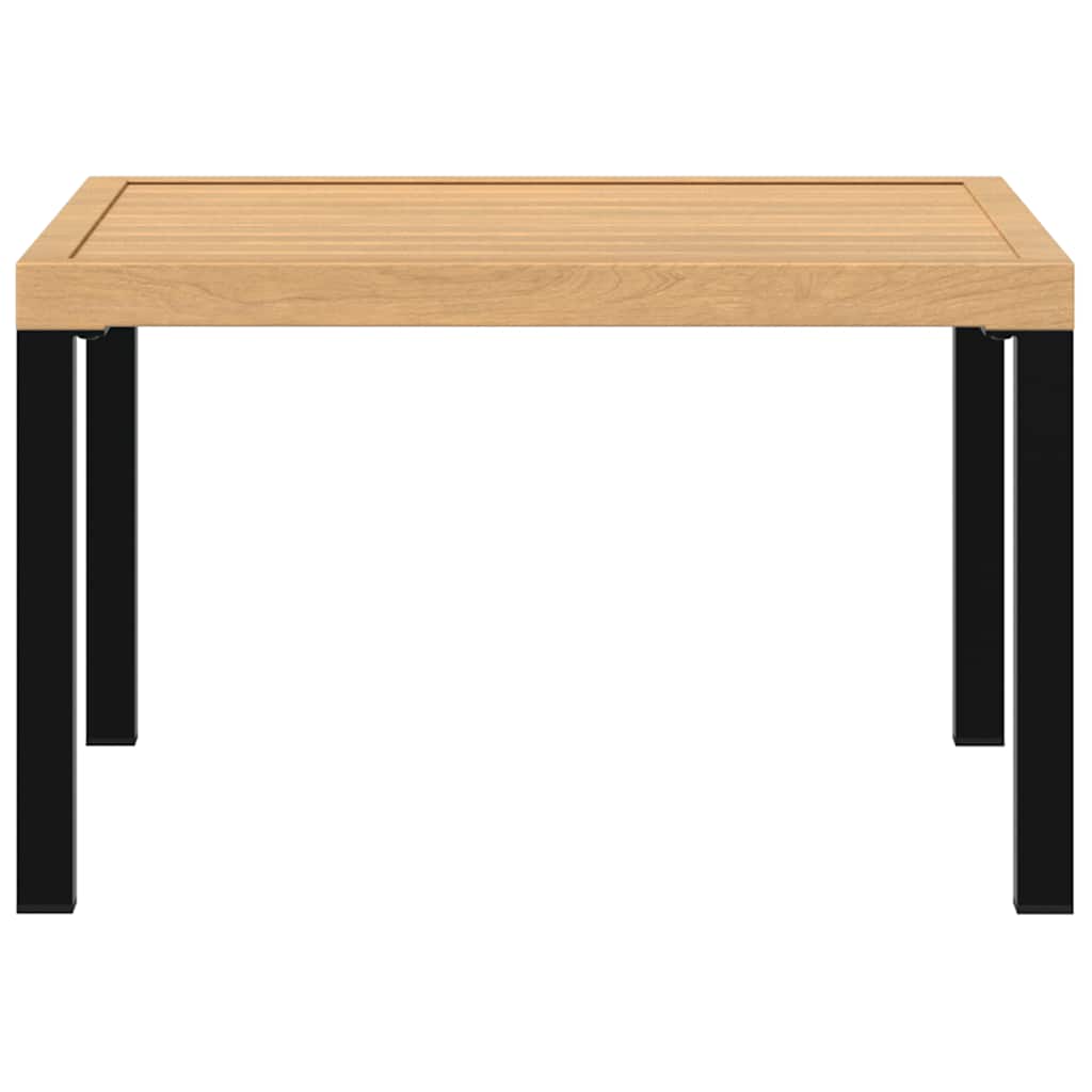 vidaXL Măsuță de cafea de grădină, negru, 65x65x40 cm, aluminiu vidaXL Măsuță de cafea de grădină, negru, 65x65x40 cm, aluminiu