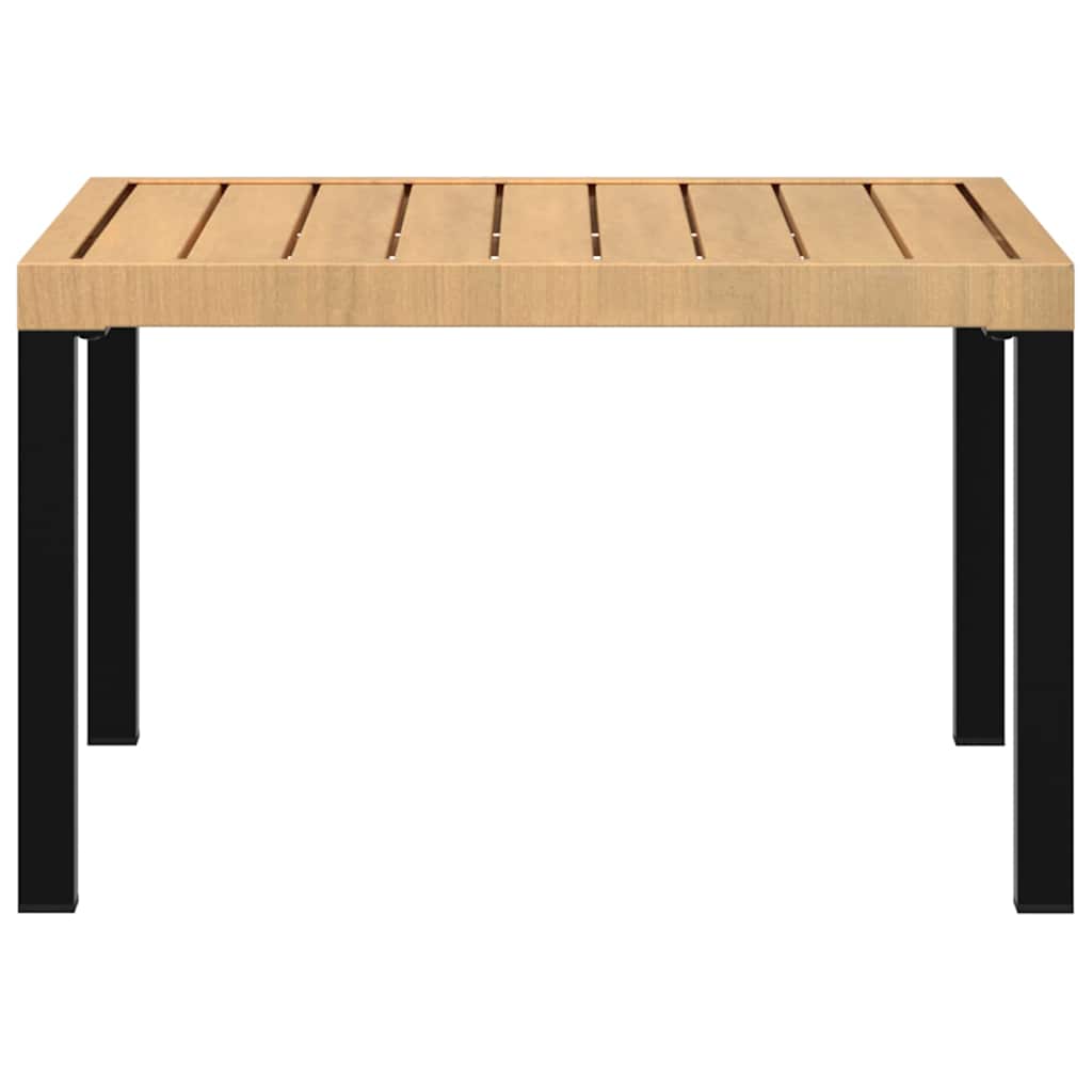 vidaXL Măsuță de cafea de grădină, negru, 65x65x40 cm, aluminiu vidaXL Măsuță de cafea de grădină, negru, 65x65x40 cm, aluminiu