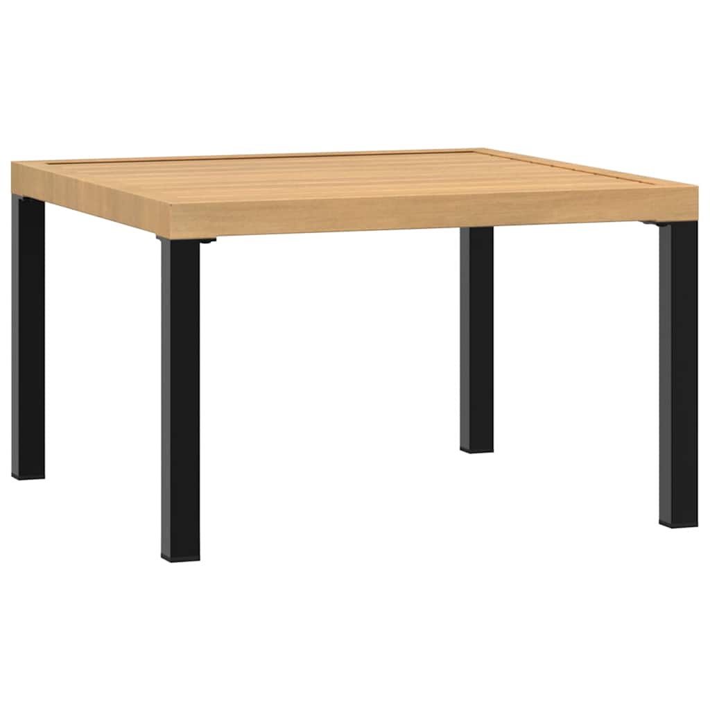 vidaXL Măsuță de cafea de grădină, negru, 65x65x40 cm, aluminiu vidaXL Măsuță de cafea de grădină, negru, 65x65x40 cm, aluminiu