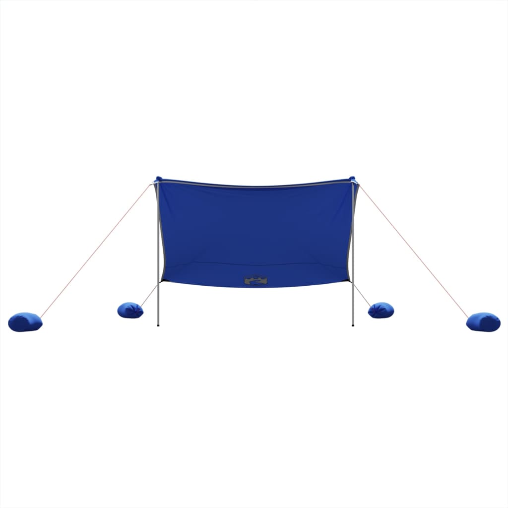vidaXL Baldachin de plajă cu ancore de nisip, albastru, 304x300 cm vidaXL Baldachin de plajă cu ancore de nisip, albastru, 304x300 cm