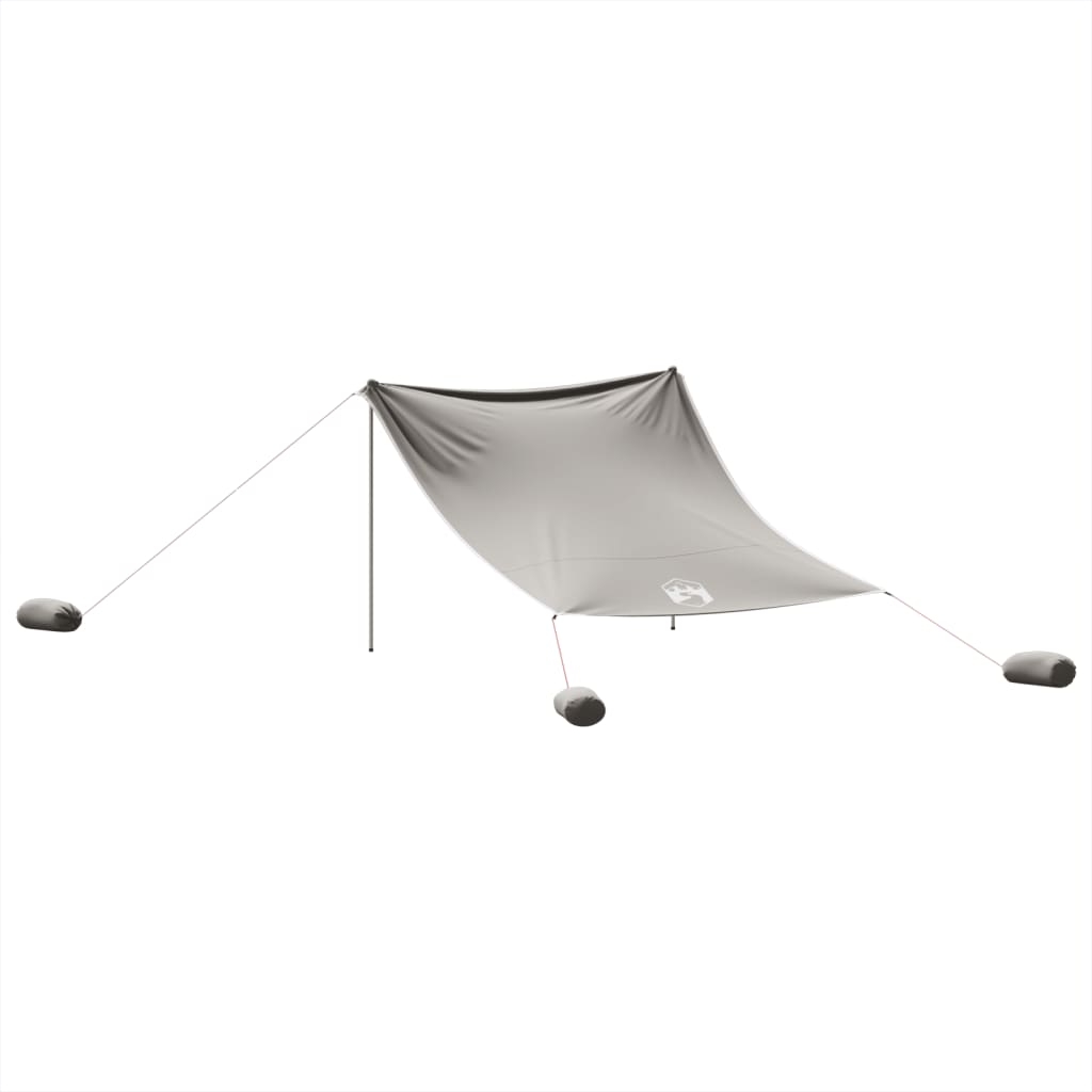 vidaXL Baldachin de plajă cu ancore de nisip, gri, 304x300 cm vidaXL Baldachin de plajă cu ancore de nisip, gri, 304x300 cm