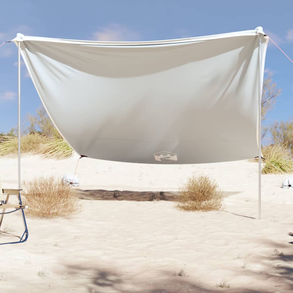 vidaXL Baldachin de plajă cu ancore de nisip, gri, 304x300 cm vidaXL Baldachin de plajă cu ancore de nisip, gri, 304x300 cm