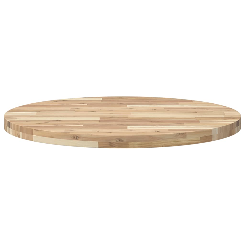 vidaXL Blat de masă rotund, Ø80x4 cm, lemn masiv de acacia vidaXL Blat de masă rotund, Ø80x4 cm, lemn masiv de acacia