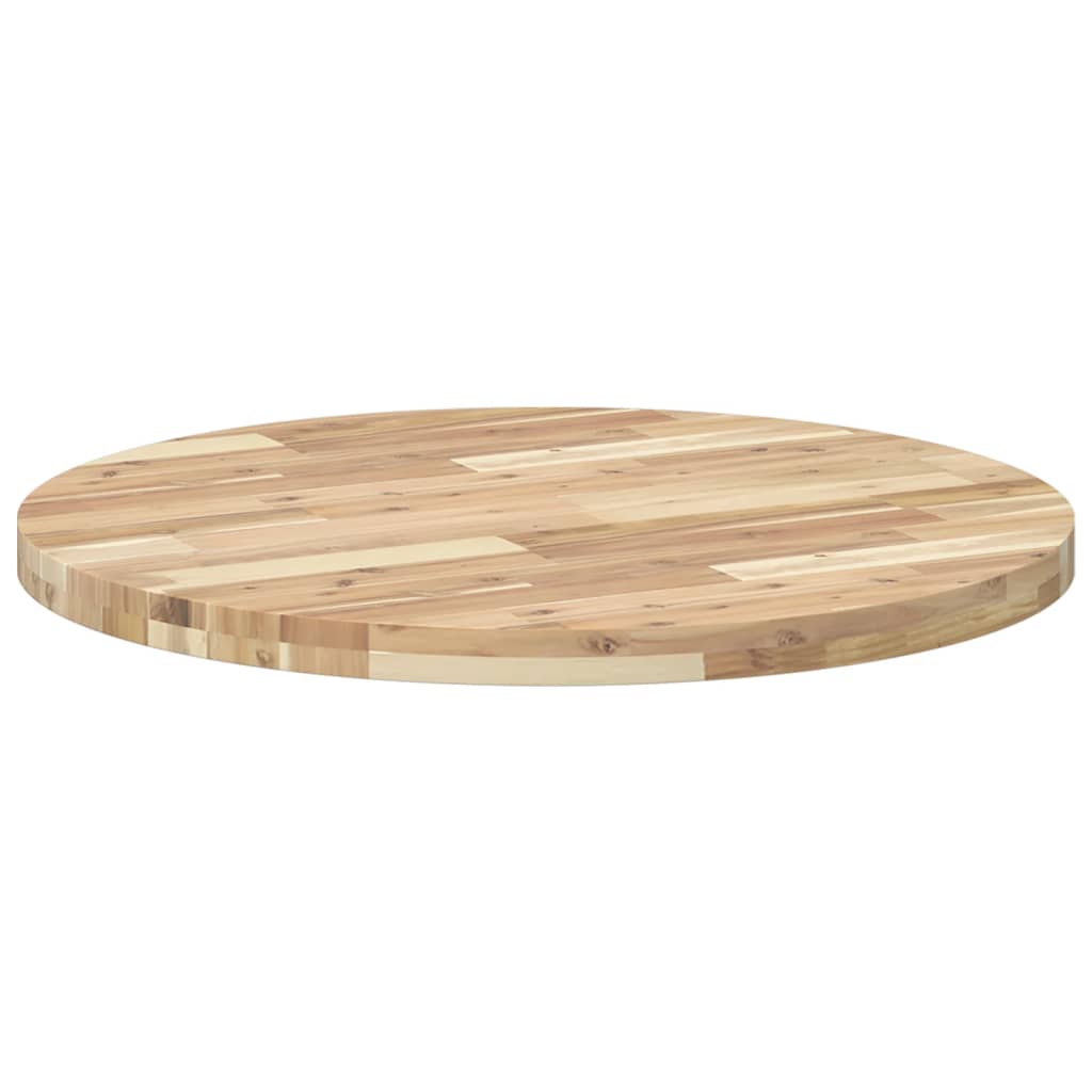 vidaXL Blat de masă rotund, Ø80x4 cm, lemn masiv de acacia vidaXL Blat de masă rotund, Ø80x4 cm, lemn masiv de acacia