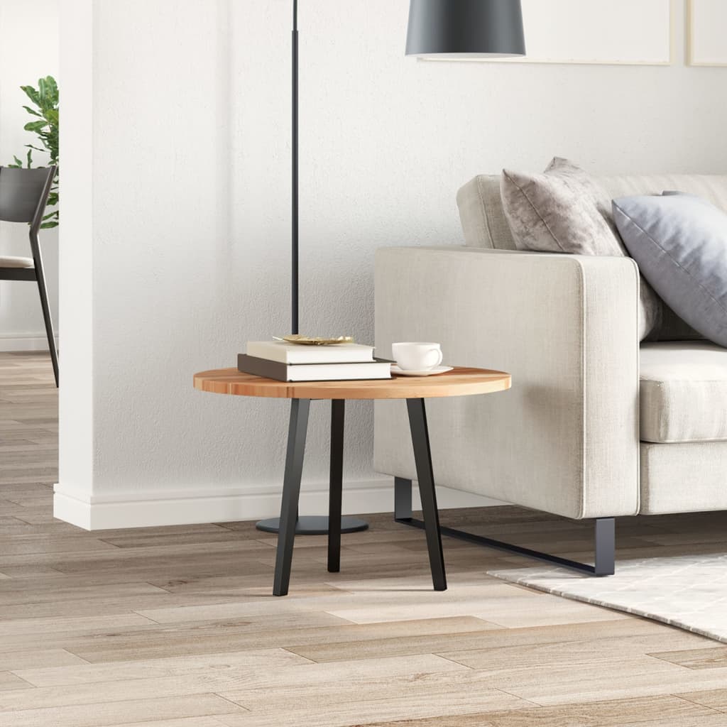 vidaXL Blat de masă rotund, Ø60x2 cm, lemn masiv de acacia