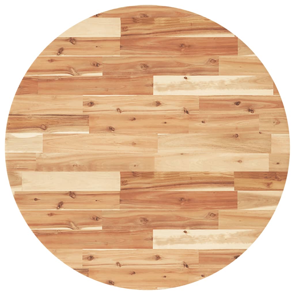 vidaXL Blat de masă rotund, Ø80x4 cm, lemn masiv de acacia vidaXL Blat de masă rotund, Ø80x4 cm, lemn masiv de acacia