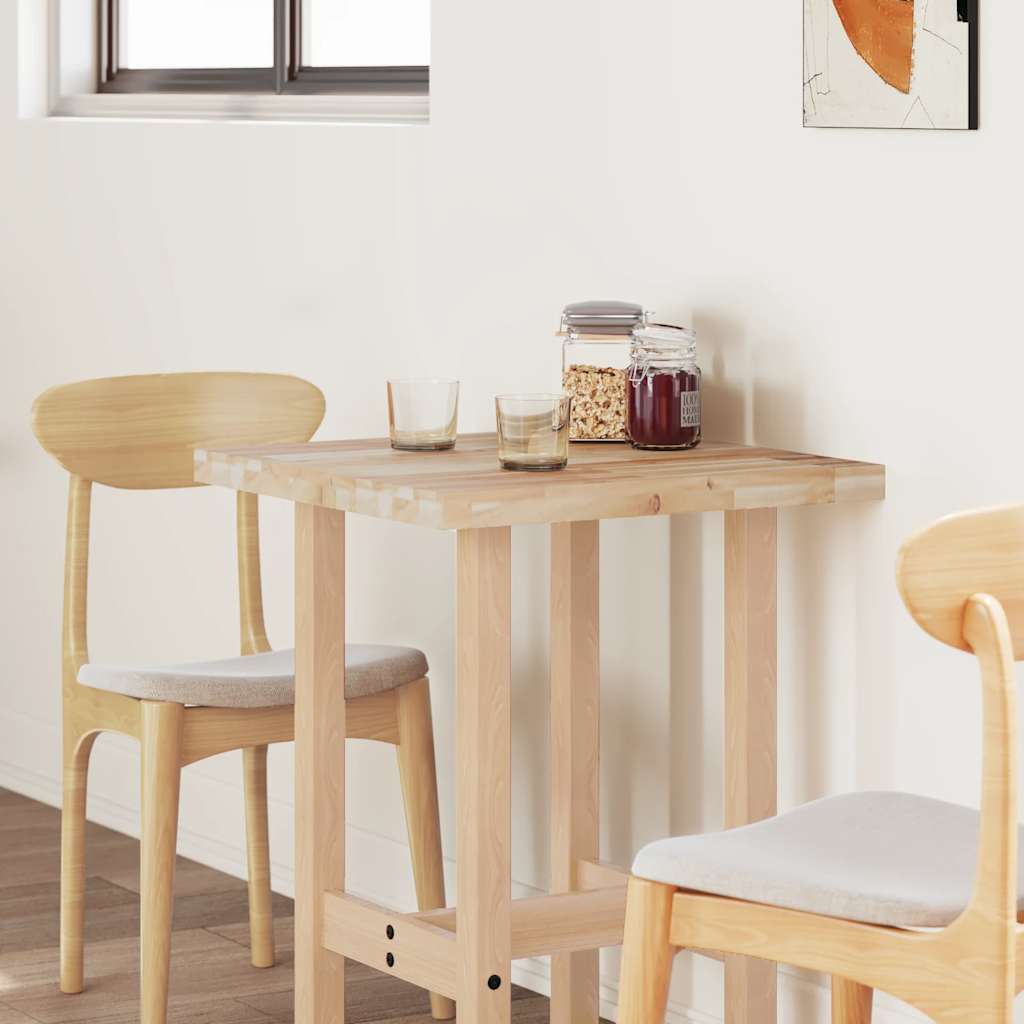 vidaXL Blat de masă, 80x60x4 cm, dreptunghiular, lemn masiv de acacia